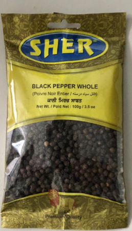 Picture of SHER BLACK PEPPER WHL 100GM
