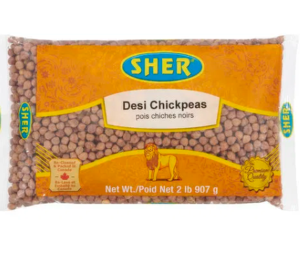 Picture of SHER DESI CHICKPEAS (KALA CHANNA)  2LB