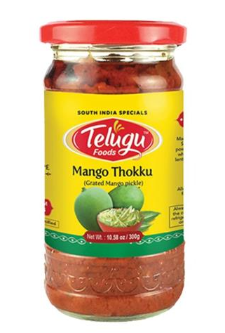 Picture of TELUGU MANGO THOKKU PKLE W/O GARLIC 300GM